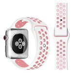 Купить Сменный ремешок Nuobi Sport ver.1 для Apple Watch 38/40mm White/Pink в МВИДЕО
