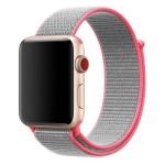 Ремешок Krutoff Nylon для Apple Watch 38/40mm (gray/pink)