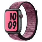 Ремешок Krutoff Nylon для Apple Watch 38/40mm (pink/black)