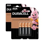 Батарейка Duracell Basic AAA LR03 4шт