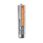 Батарейка AAA солевая GoPower R3-4SH Heavy Duty в упаковке 4шт. 00-00015593