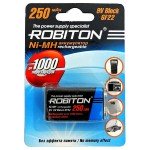 Купить Аккумуляторная батарея Robiton 6F22-1BL в МВИДЕО