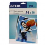 Фотобумага для принтера TDK G210 A4/20