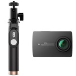 Видеокамера экшн Yi 4K комплект с Bluetooth-моноподом черный