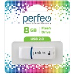 USB-флешка Perfeo 8GB C09 White