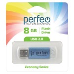 USB-флешка Perfeo 8GB E01 Blue economy series