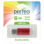 USB-флешка Perfeo 8GB E01 Red economy series