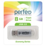 USB-флешка Perfeo 8GB E01 Silver economy series