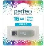 USB-флешка Perfeo 16GB C03 Grey