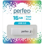 USB-флешка Perfeo 16GB C04 White