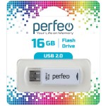 USB-флешка Perfeo 16GB C06 White