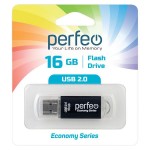 USB-флешка Perfeo 16GB E01 Black economy series