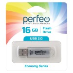 USB-флешка Perfeo 16GB E01 Silver economy series
