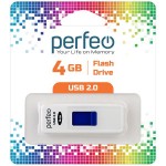 USB-флешка Perfeo 4GB S03 White