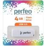 USB-флешка Perfeo 4GB C10 White
