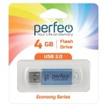 USB-флешка Perfeo 4GB E01 Blue economy series