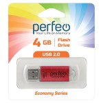 USB-флешка Perfeo 4GB E01 Red economy series