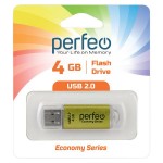 USB-флешка Perfeo 4GB E01 Gold economy series