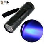 Ультрафиолетовый фонарик Filin P09UV-395 с длиной волны 395нм