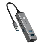 Купить Адаптер Baseus Cube USB to USB3.0*3+USB2.0*2 HUB в МВИДЕО
