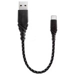 Купить Кабель EnergEA NyloGlitz USB-C — USB-A (2.0) 18 cм чёрный в МВИДЕО