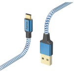 Кабель Hama USB Type-C (m), USB 2.0 (m), 1.5м, MFI, синий