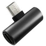Переходник Krutoff USB Type-C to USB Type-C + USB Type-C Audio black