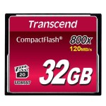 Карта памяти CompactFlash Transcend 32GB (TS32GCF800)