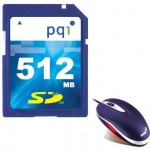 Купить Карта памяти SD PQI 512Mb/SD+mouse в МВИДЕО