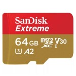 Купить Карта памяти MicroSD SanDisk 64GB Extreme microSDXC (SDSQXA2-064G-GN6AA) в МВИДЕО
