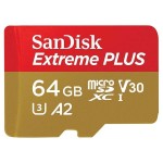 Карта памяти MicroSD SanDisk 64GB Extreme Plus microSDXC (SDSQXBZ-064G-GN6MA)