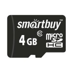 Карта памяти Smartbuy Micro SDHC SB4GBSDCL10-00 4GB