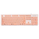 Клавиатура Oklick 400MR White/Pink