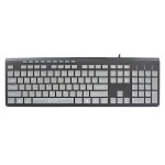 Купить Клавиатура Oklick 480M черный/серый USB slim Multimedia в МВИДЕО