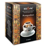 Кофе молотый KO&amp;FE Бразилия Сантос, ароматиз., в дрип-пакетах, 8г*8шт