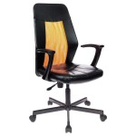 Офисное кресло EasyChair 225 черное/оранжевое