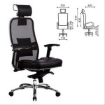 Купить Кресло офисное Metta SAMURAI SL-3, черное, 80044 в МВИДЕО