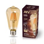 Лампа светодиодная REV VINTAGE Filament ST64 E27 7W, 2700K, DECO Premium