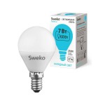 Лампа светодиодная Sweko 42LED-G45-7W-230-4000K-E14 38452