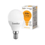 Лампа светодиодная Sweko 42LED-G45-10W-230-3000K-E14 38737