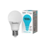 Лампа светодиодная Sweko 42LED-A60-10W-230-4000K-E27-P 38799