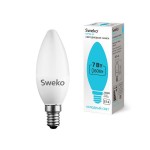 Лампа светодиодная Sweko 42LED-C35-7W-230-4000K-E14 38464
