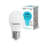 Лампа светодиодная Sweko 42LED-G45-10W-230-4000K-E27 38745
