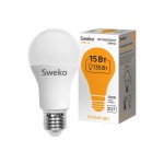 Лампа светодиодная Sweko 42LED-A60-15W-230-3000K-E27 38761