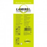 Пружина для переплета Lamirel пластиковая 6 мм. белая, 100 шт.