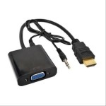 Купить Переходник Vconn HDMI в VGA+Audio (кабель папа HDMI -мама VGA) в МВИДЕО