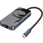 Купить USB-хаб Hoco HB16 Metal Grey в МВИДЕО