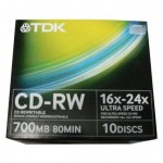 CD-RW диск TDK Ultra Sp.jew.10