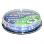 CD-RW диск Verbatim 80 12x Cake 10