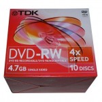 DVD-RW диск TDK 4x jewel 10